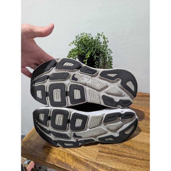 Hoka One One Bondi 7 1110518/BWHT Sneakers Men‎ Black White Running Shoes EFAS21 main image 2